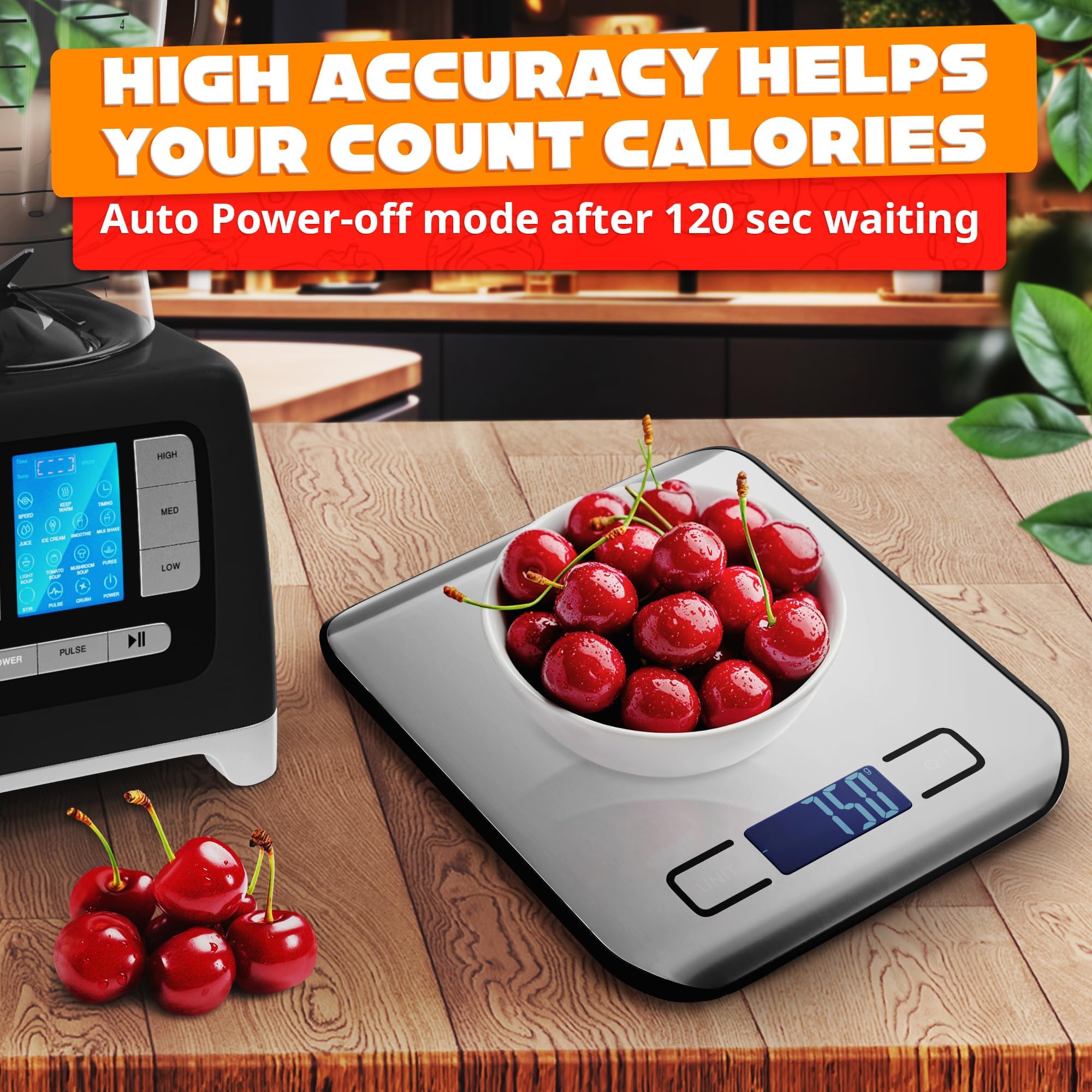 Báscula digital de alimentos para cocina