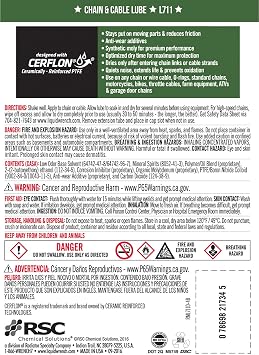 Liquid Wrench L711 Chain & Cable Lube - 11 oz.