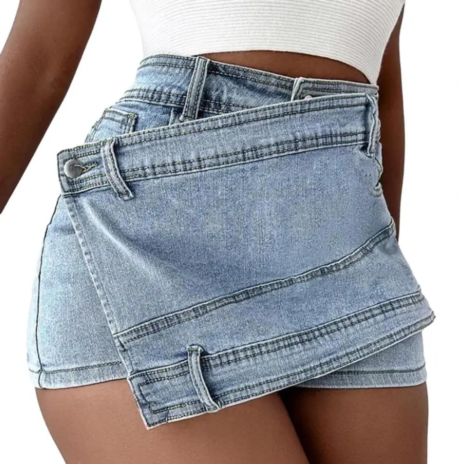Gonna A Matita Donna Minigonna di Jeans Alta Wiast Minigonna Sexy da Donna con Borsa Attillata Gonne Corte Sottili Femminili Gonne Corte Femminili