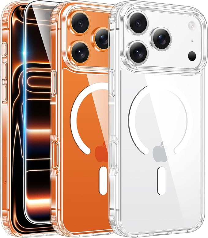 FNTCASE for iPhone 17 Pro-Max Case with Screen Protector