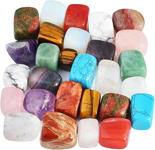 Miniatura 5 de mookaitedecor Piedras rodadas de 1 libra cristales pulidos curación reiki chakra y wicca piedras surtidas Piedras variadas #1 (0.5 - 1.0 in),