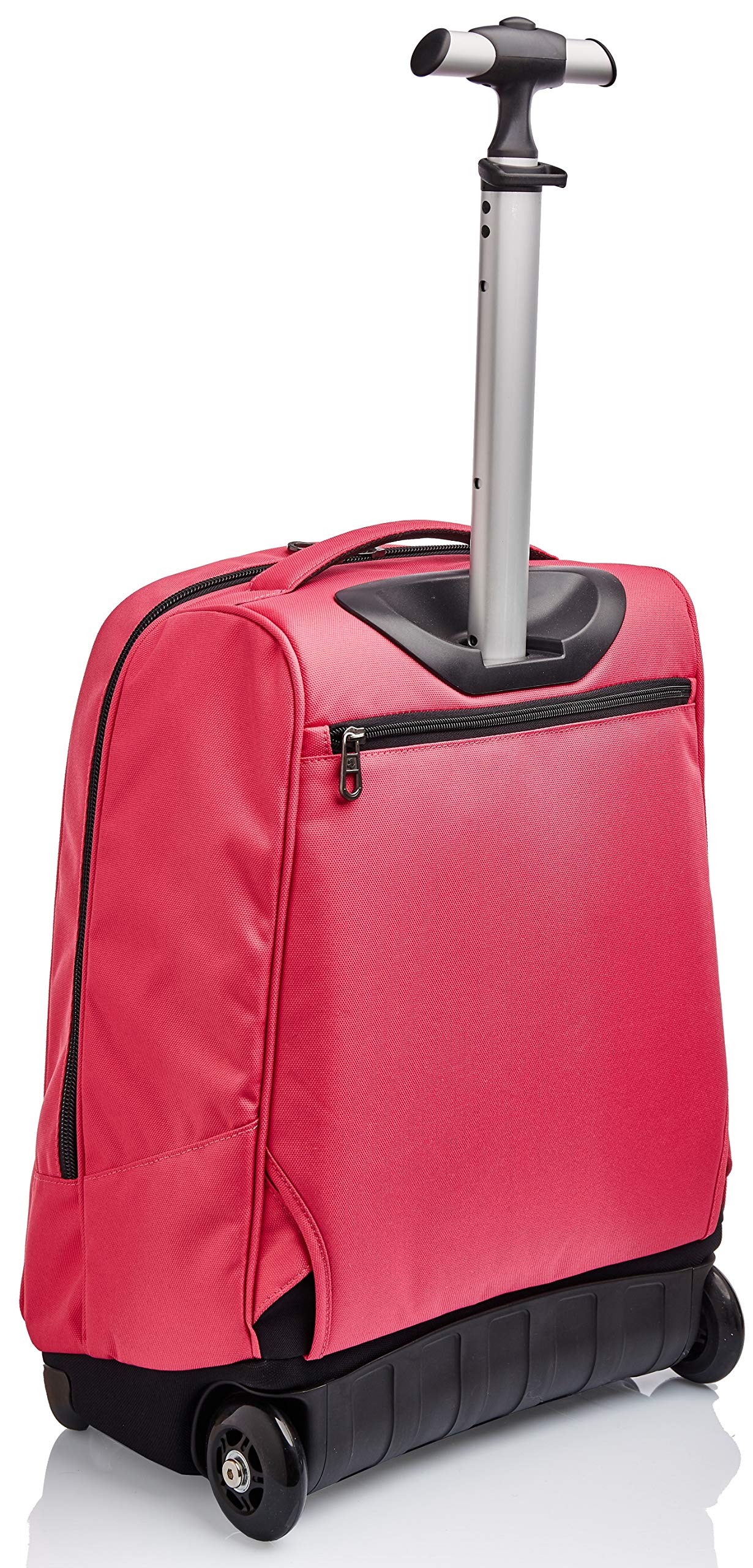 Invicta Sac à Dos à Roulettes, Benin Solid, Sac à Livres à Roulettes, 2 En 1, Sac à Dos + Trolley, Eco-Friendly, Filles et Garçons, pour L'École, le Sport, Pochette pour Ordinateur Portable, Rose