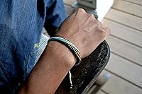 Vista 87 de Colorful Bracelet for Men and Women with Hematite Stones: Handmade Designer Adjustable Multistrand String Knotted Macrame Friendship Bracelet