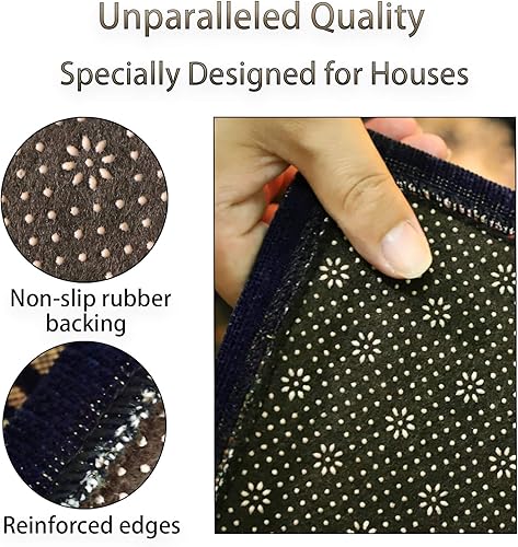 Vista 20 de Tapete para interiores para puerta delantera, 24 x 36 pulgadas, súper absorbente, de bajo perfil, antideslizante, duradero, para entrada, lavable a