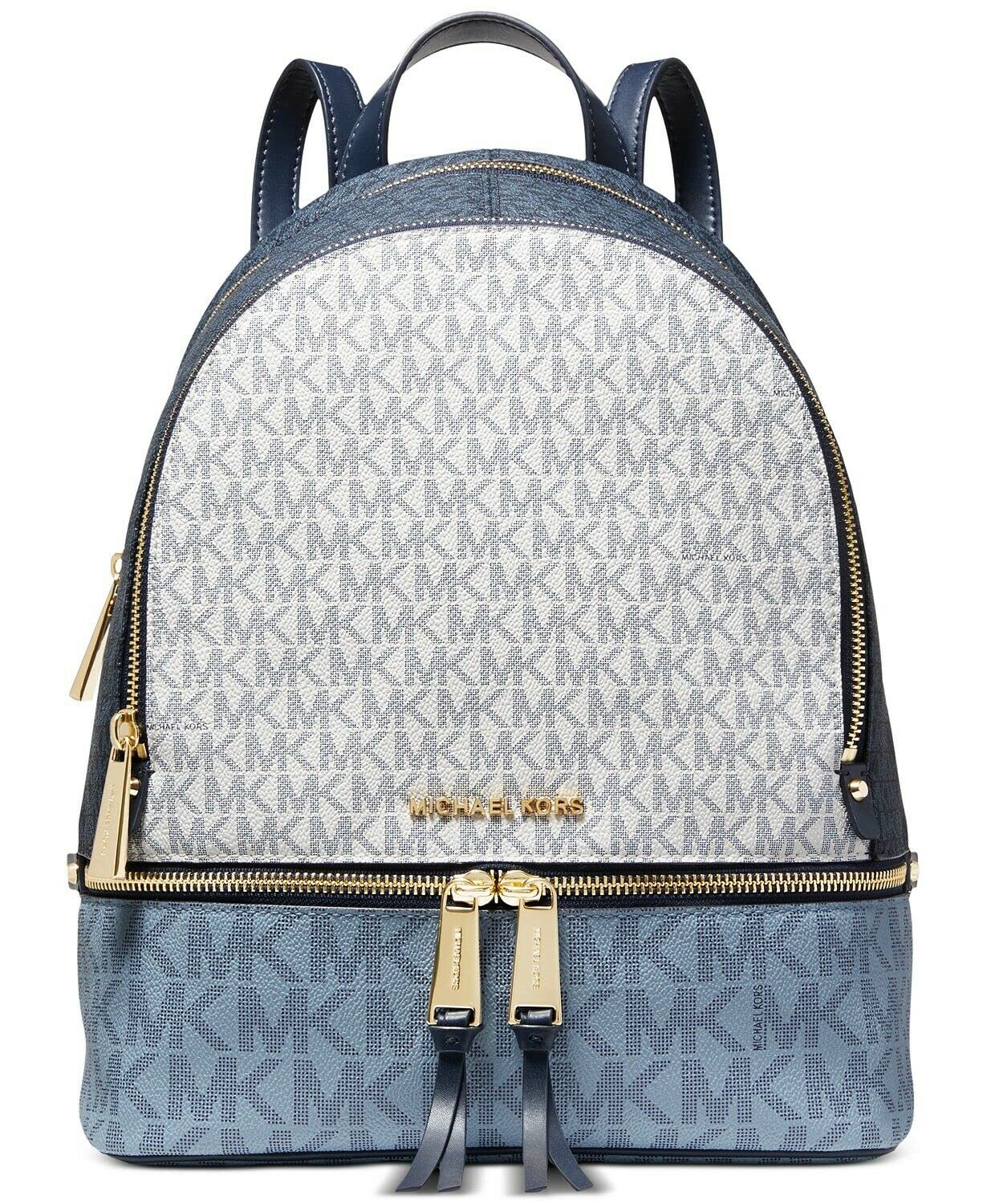 Michael Kors Jet Set Travel Continental Zip Around Leather Wallet Wristlet (Black with Silver Hardware)