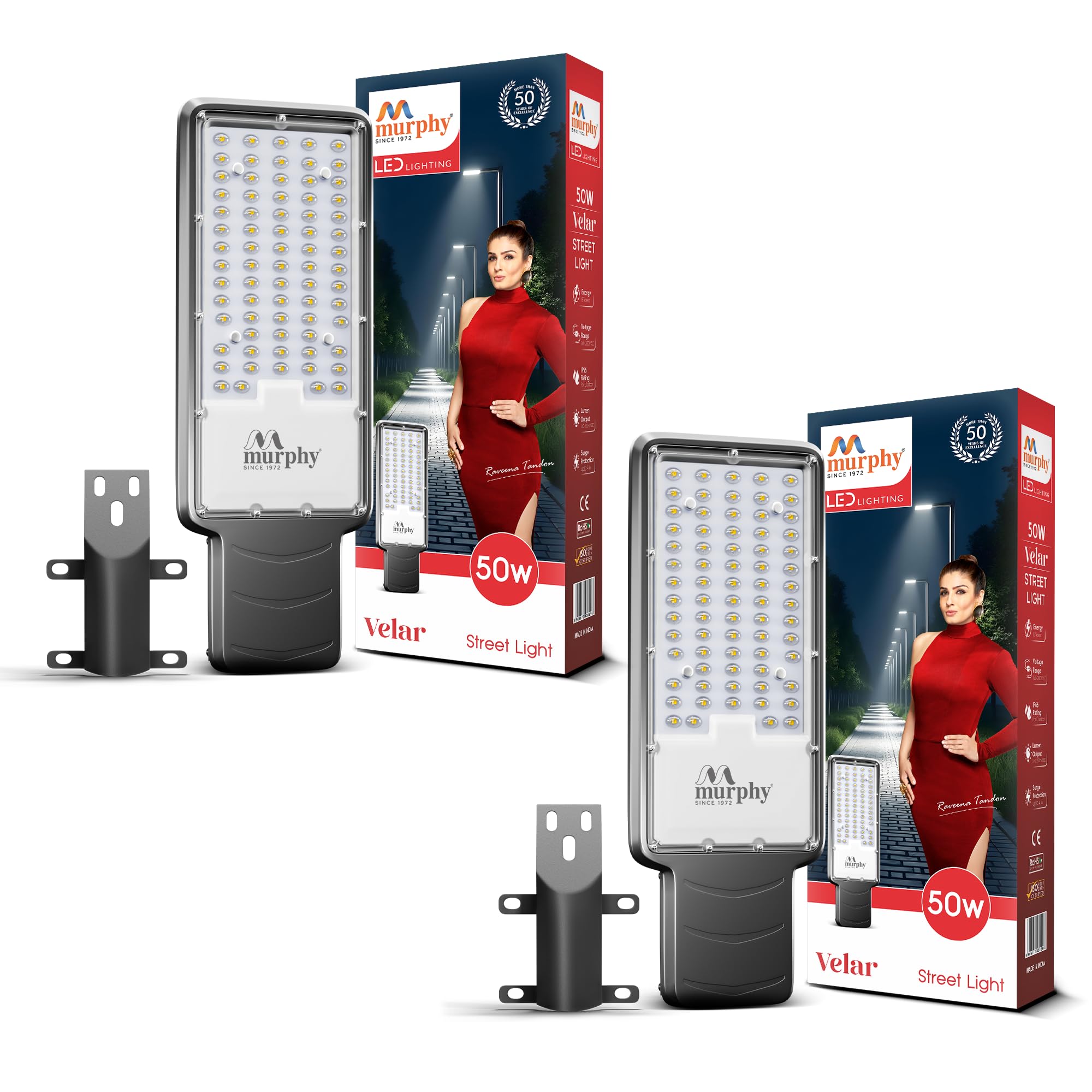 Murphy LED Street Lights - 3600 Lumens, Waterproof & Auto On/Off -22