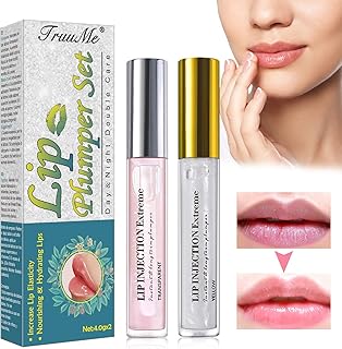 Natural Lip Plumper, Lip Enhancer, Lip Care Serum, Lip Plumping Balm for Fuller Softer, Lips Increased Elasticity, Reduce Fine Lines, Hydrating Plump Gloss