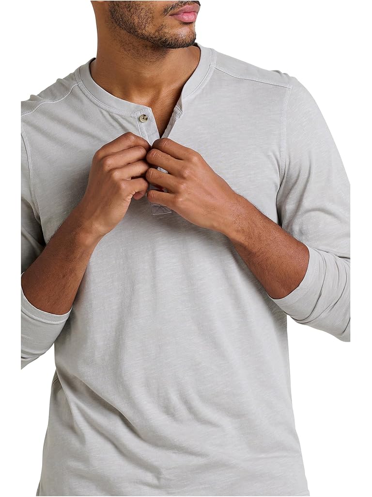 Gray Toad&Co Primo Long Sleeve Henley