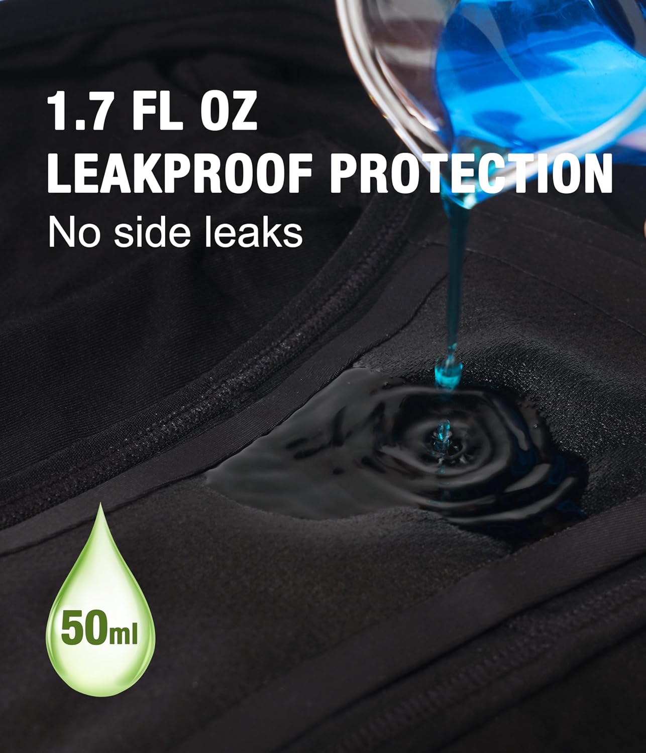 Incontinence Underwear for Women, Leak Proof Reusable Washable Full Briefs for Bladder Leak, Postpartum 5 Pack (Multicolor01, Large) - Image 3