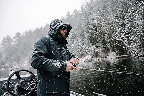 Miniatura 3 de Whitewater Great Lakes - Chaqueta de pesca impermeable y resistente al viento con nailon Ripstop