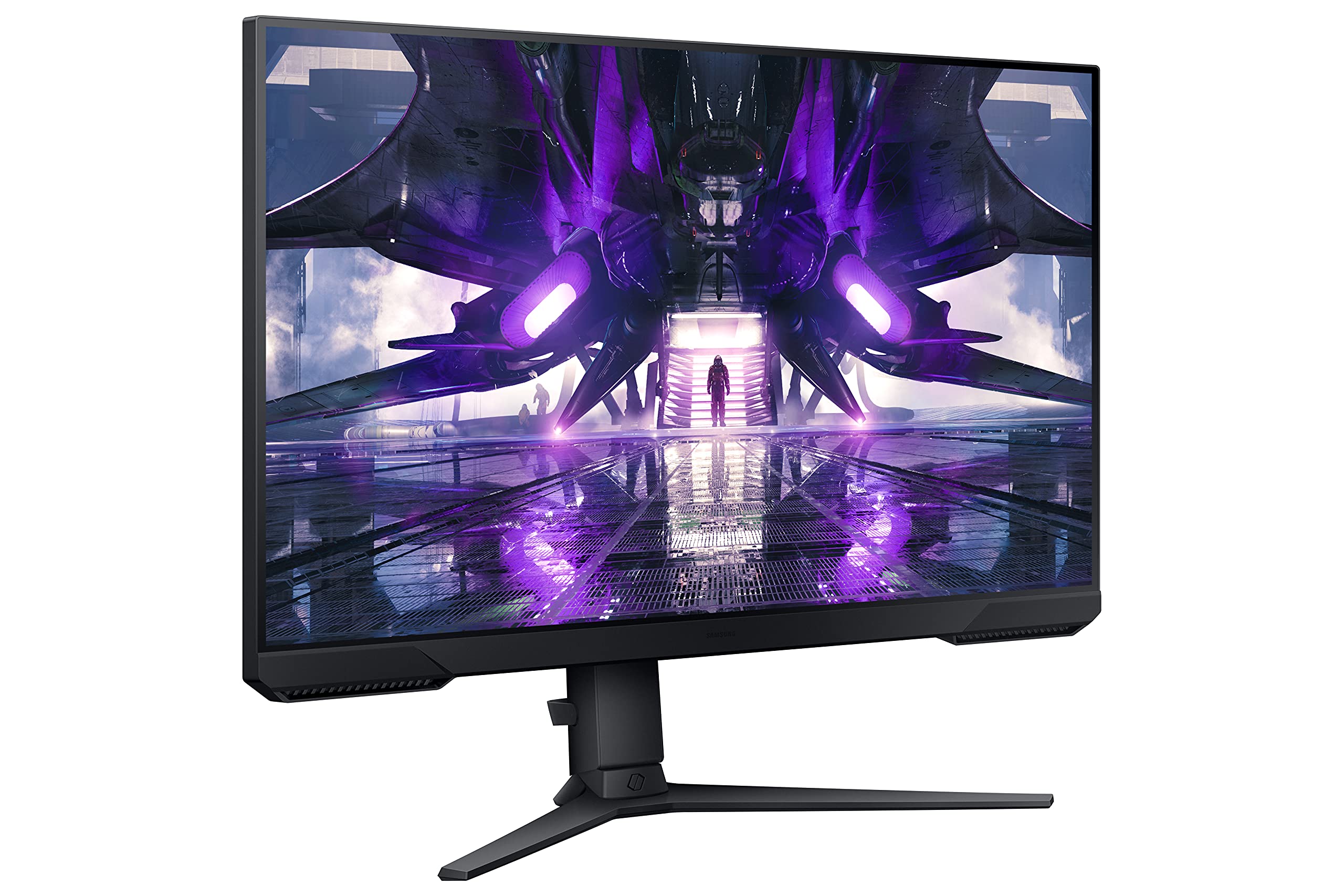 Samsung Monitor Gaming Odyssey G3 (S27AG322), Flat, 27", 1920x1080 (Full HD), VA, 165 Hz, 1 ms, FreeSync Premium, HDMI, Display Port, Ingresso Audio, HAS, Pivot, Flicker Free, Eye Saver Mode