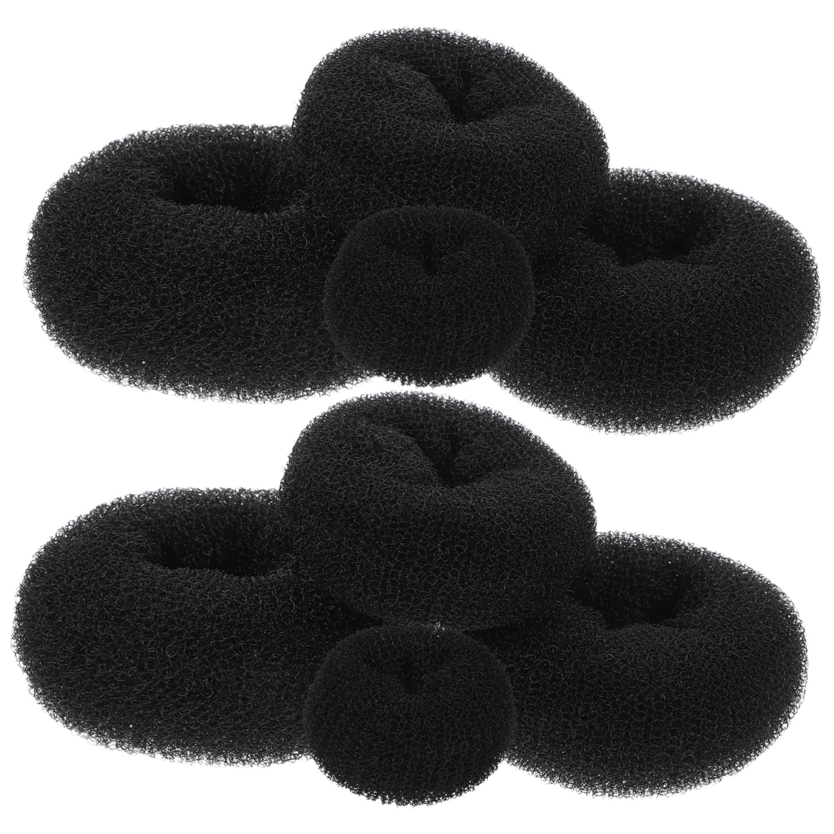 FRCOLOR Piezas plancha de pelo de donut herramienta de peinado femenino moldeador de moño de pelo reutilizable enchufes ferramentas moldeador de moño de pelo pequeño suministro femenino