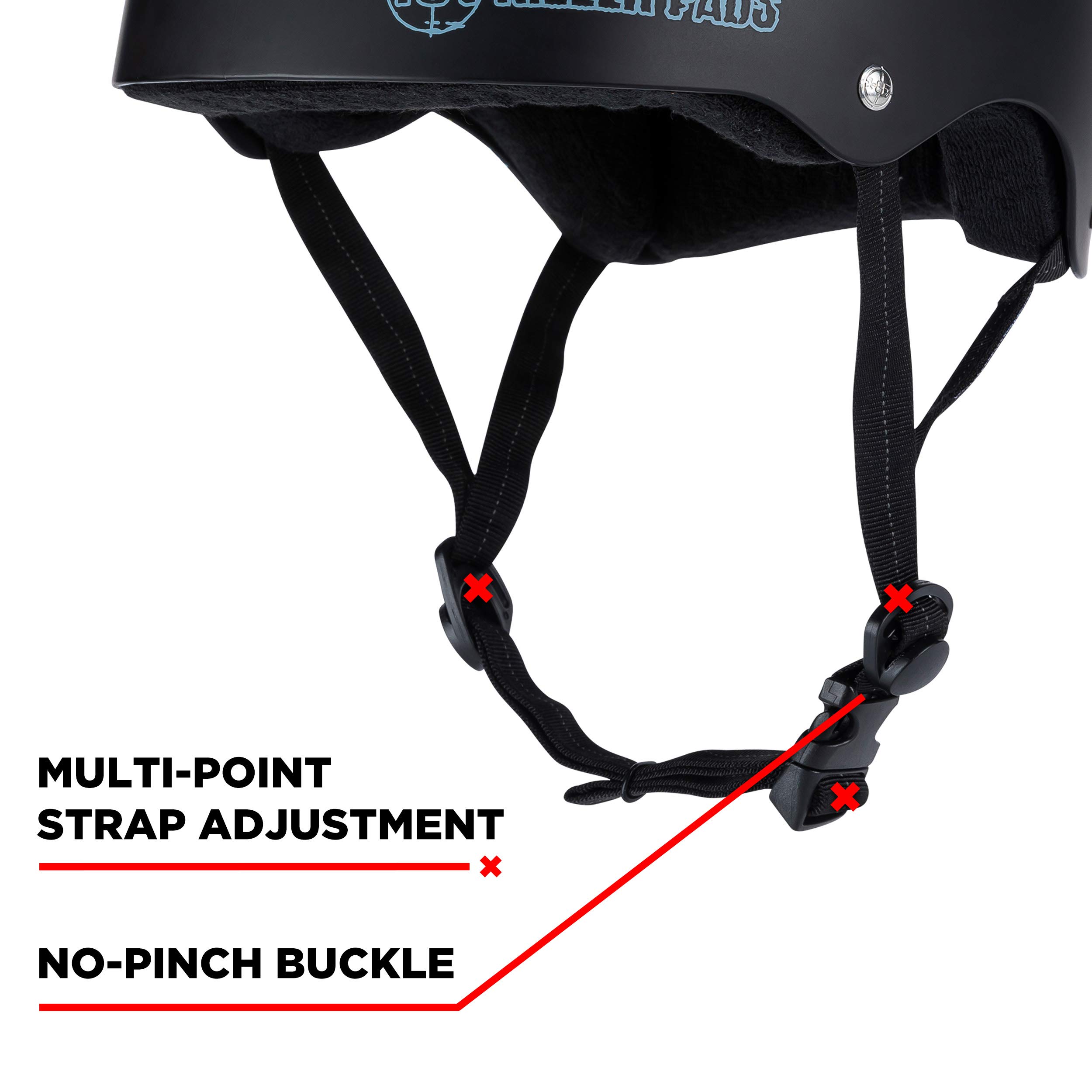 Amazon.com : 187 Killer Pads Pro Skate Helmet with Sweatsaver