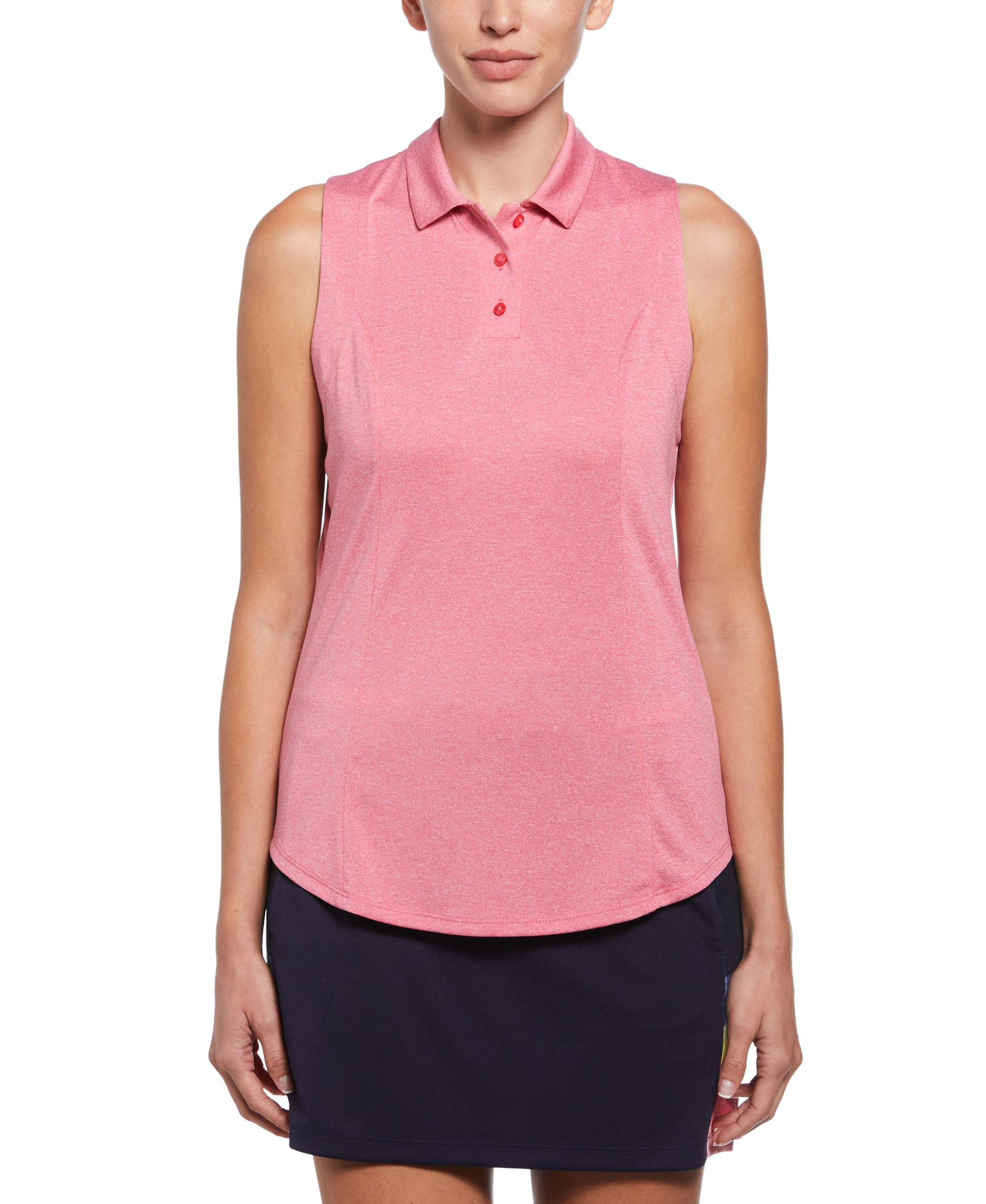 Callaway Heather Sleeveless Golf Polo Shirt Polo de Golf sans Manches chiné Femme (Lot de 1)