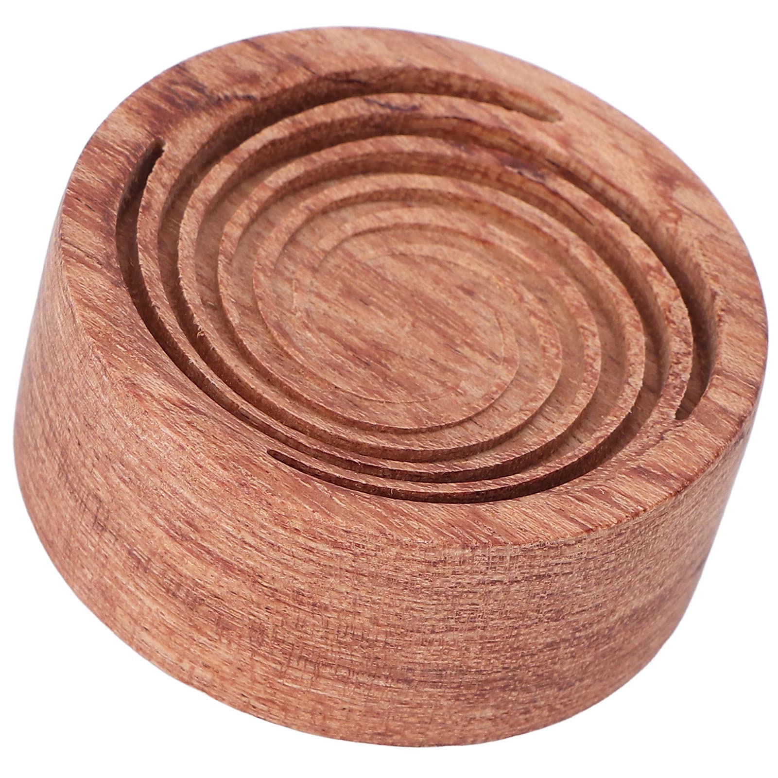 Wakects Diffusor aus Holz, Mini Tragbarer Duftdiffusor, Aufbewahrungsbox aus Rosenholz, für Auto Schlafzimmer Wohnzimmer Büro Badezimmer (Wirbel)