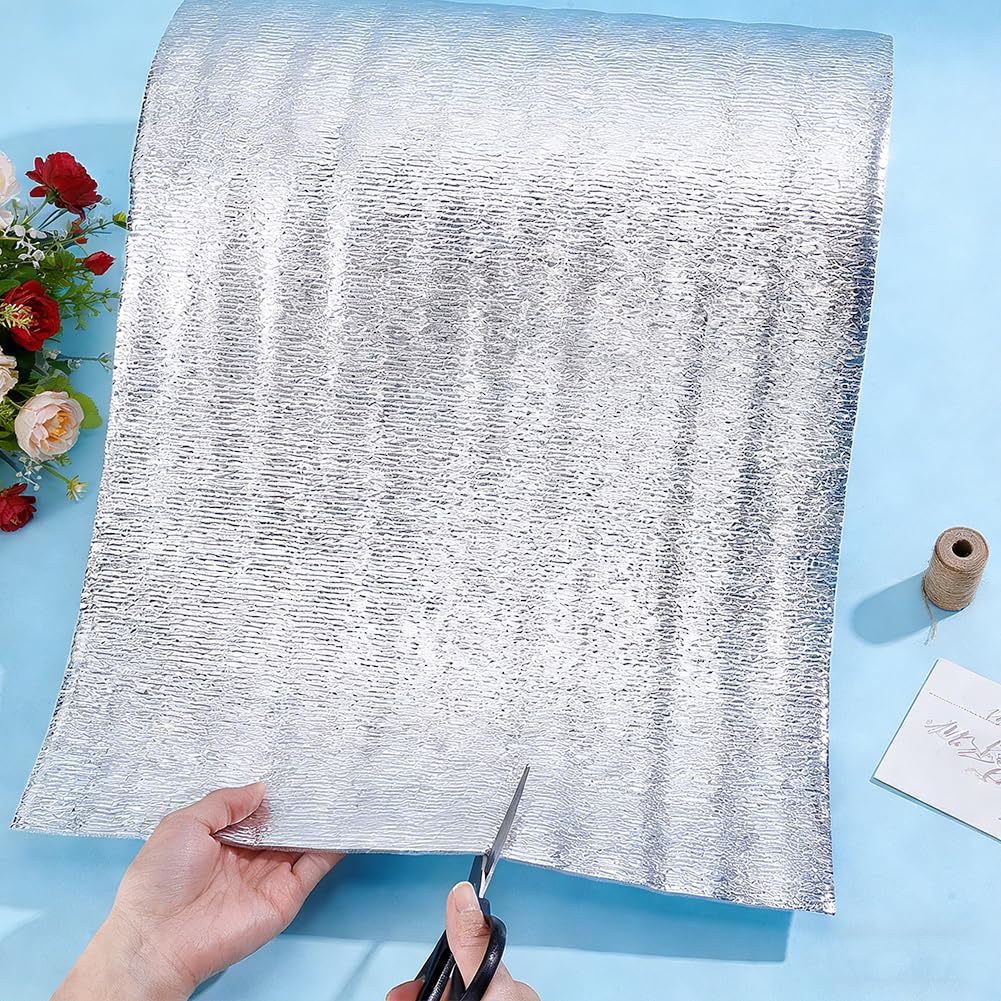 BENECREAT Ouate Résistante à la Chaleur 10 m X 40cm pour Maniques Matériau D'Isolation Thermique en Mousse EPE de 3mm D'Épaisseur Ouate Isolante Thermique pour Maniques Projets de Couture