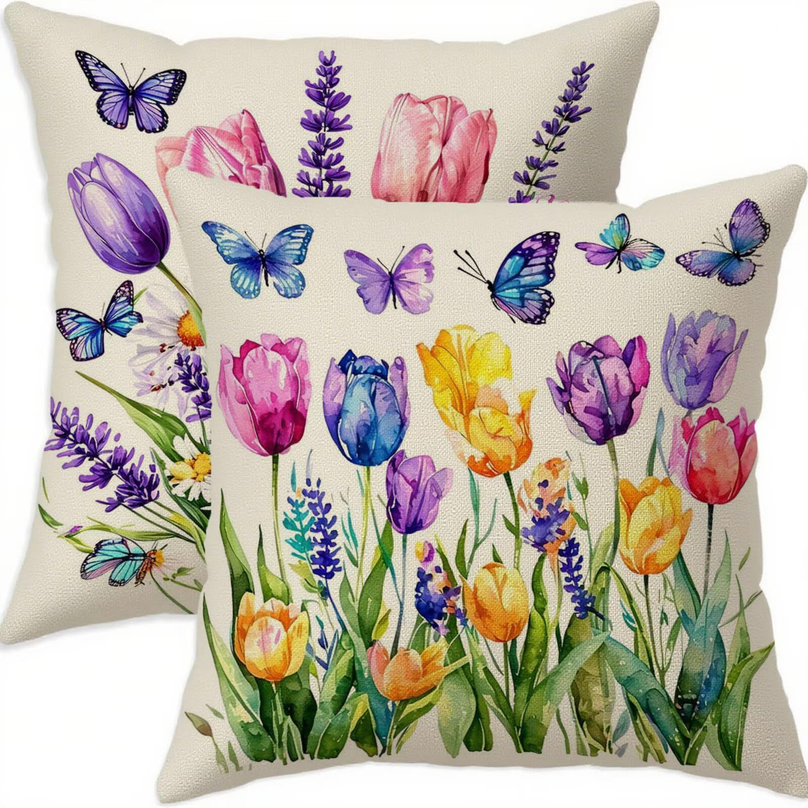 Housse de coussin violette 80x80 pour décorer un salon ou une chambre