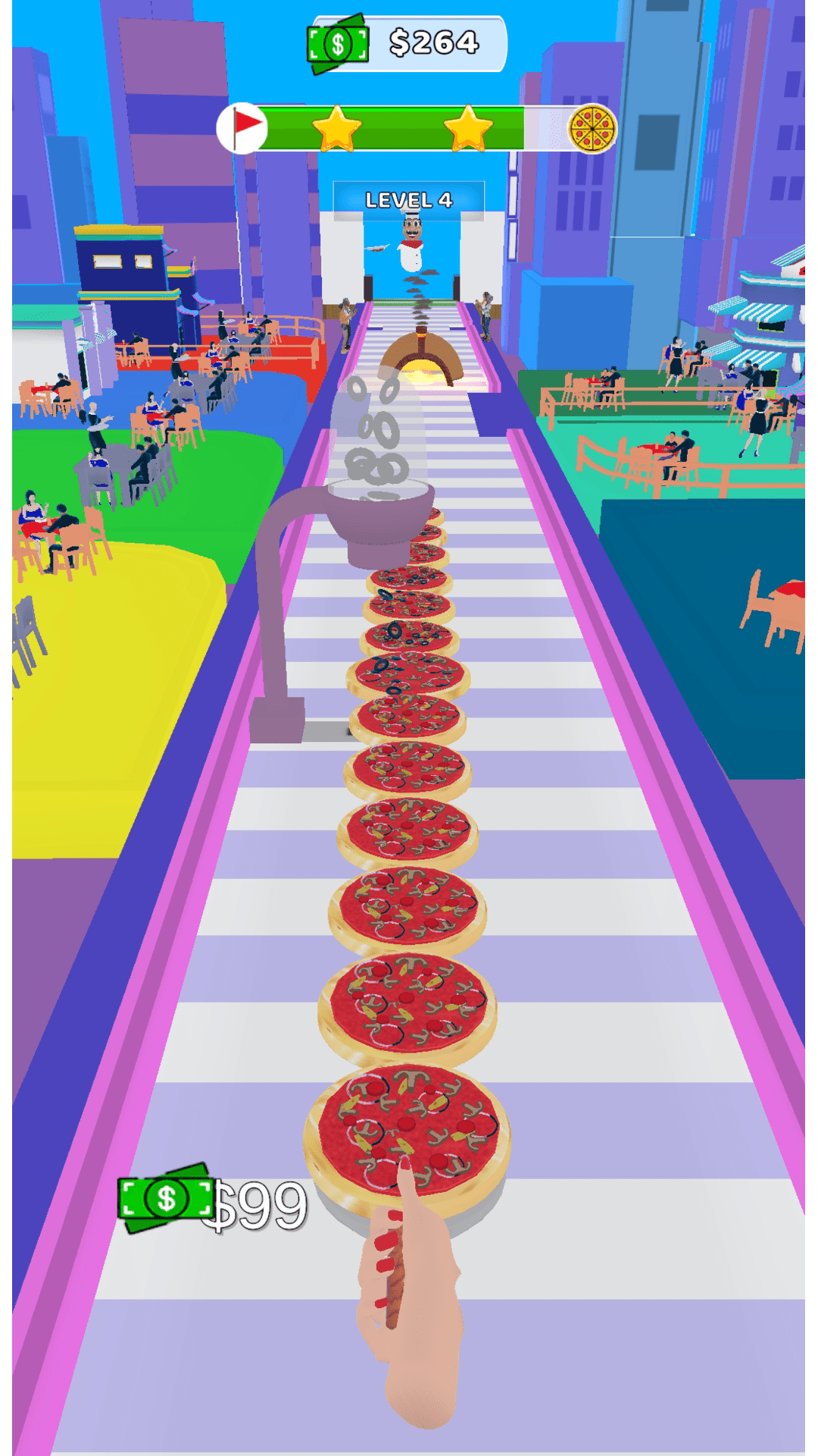 I want pizza stack runner 3d Kids cooking game (Spicy pizza Game