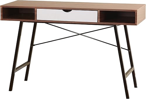 Miniatura 1 de Target Marketing Systems - Escritorio Edison con cajón, mesa moderna de mediados de siglo para computadora con almacenamiento para el hogar,