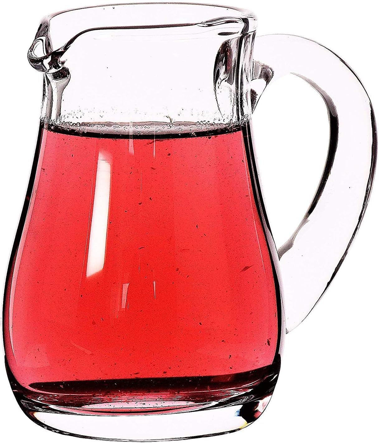 SOLAVIA Clear Glass Handmade Basic Creamer Milk Jug H12cm 250ml, Set of