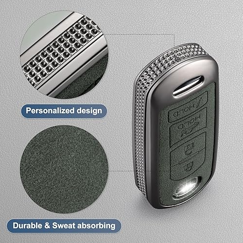 Miniatura 4 de YO&YOYE Compatible con funda para llavero Mazda con llavero, Model2-verde