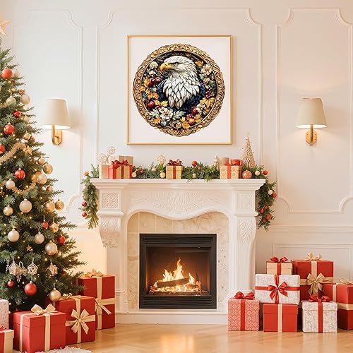 Miniatura 2 de Rompecabezas de madera para adultos, desafiante rompecabezas retro de águila para adultos, rompecabezas de madera con forma de animal único para