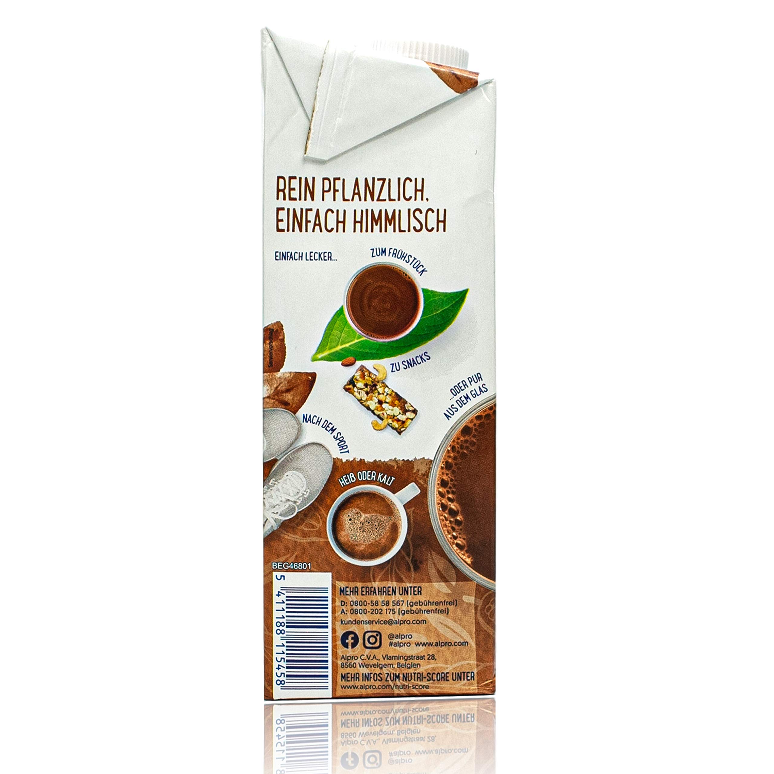 Alpro - 10er Pack Sojadrink Schoko 1 Liter - Choco Soja Soya Drink 100 % pflanzlich