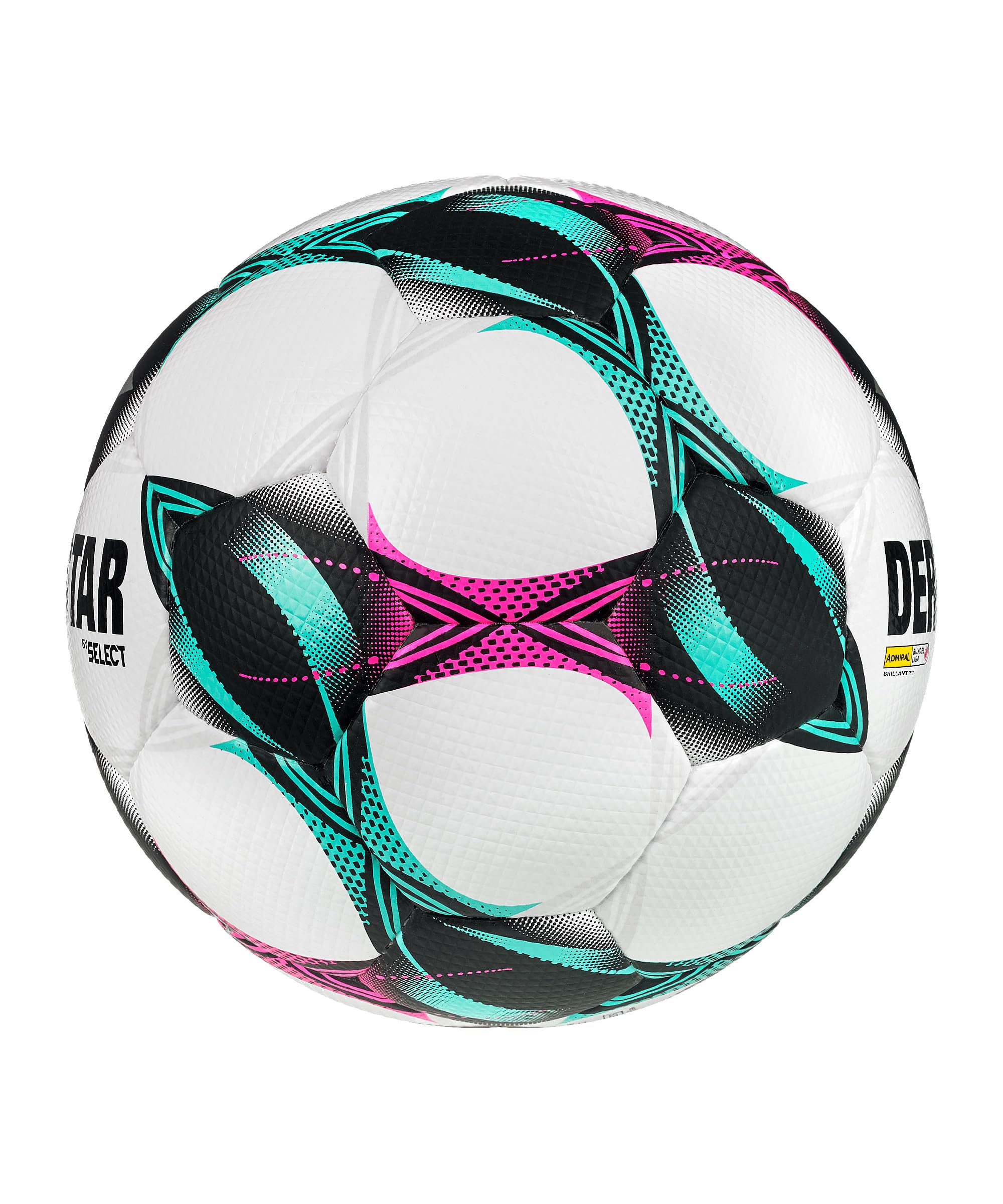Derbystar Austria Admiral Bundesliga Brillant TT v25 Trainingsball Weiß weissschwarz, 4 Ohne Geschlecht