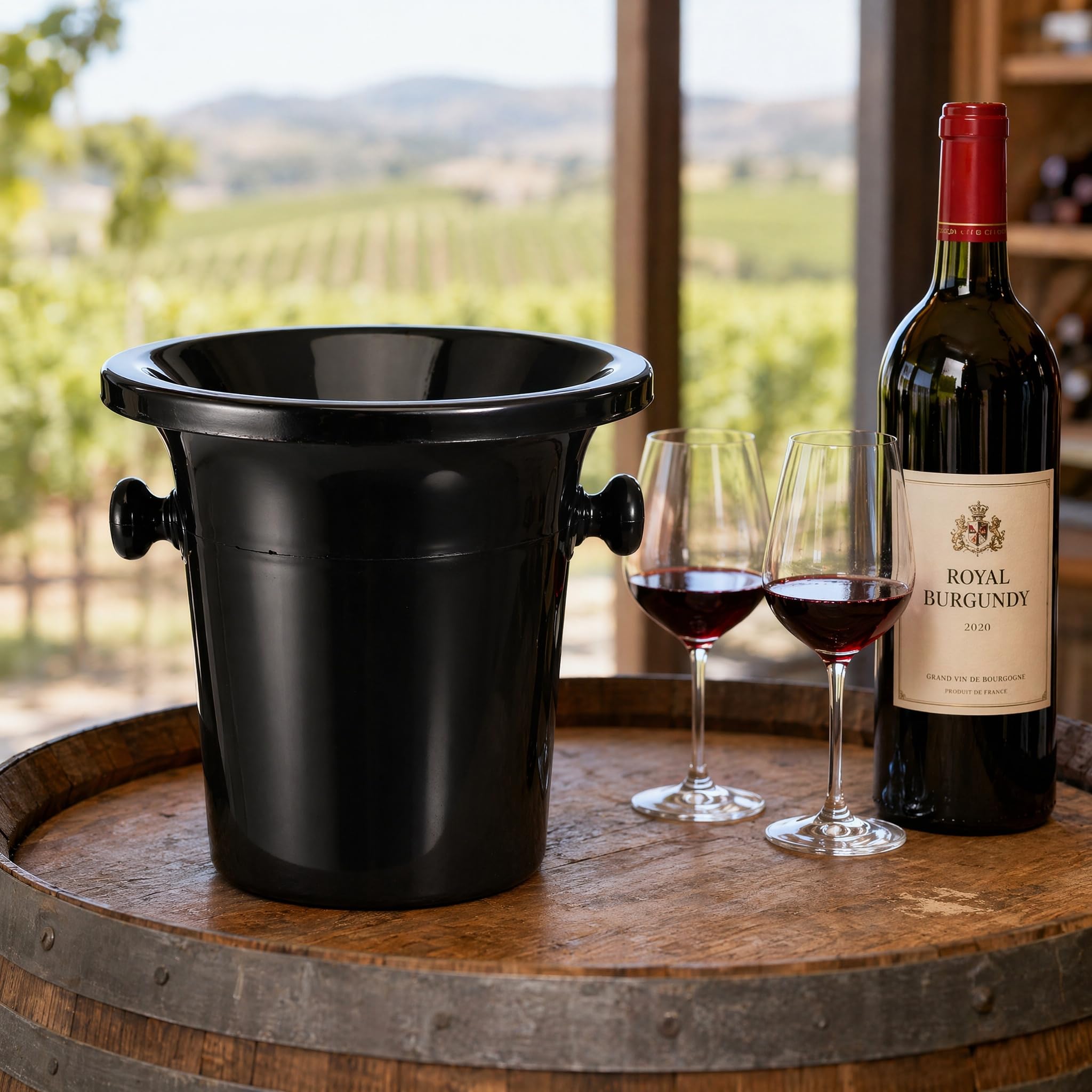 DOITOOL Lot de 4 seaux de dégustation de vin avec Couvercle Amovible pour Whisky, Cocktails