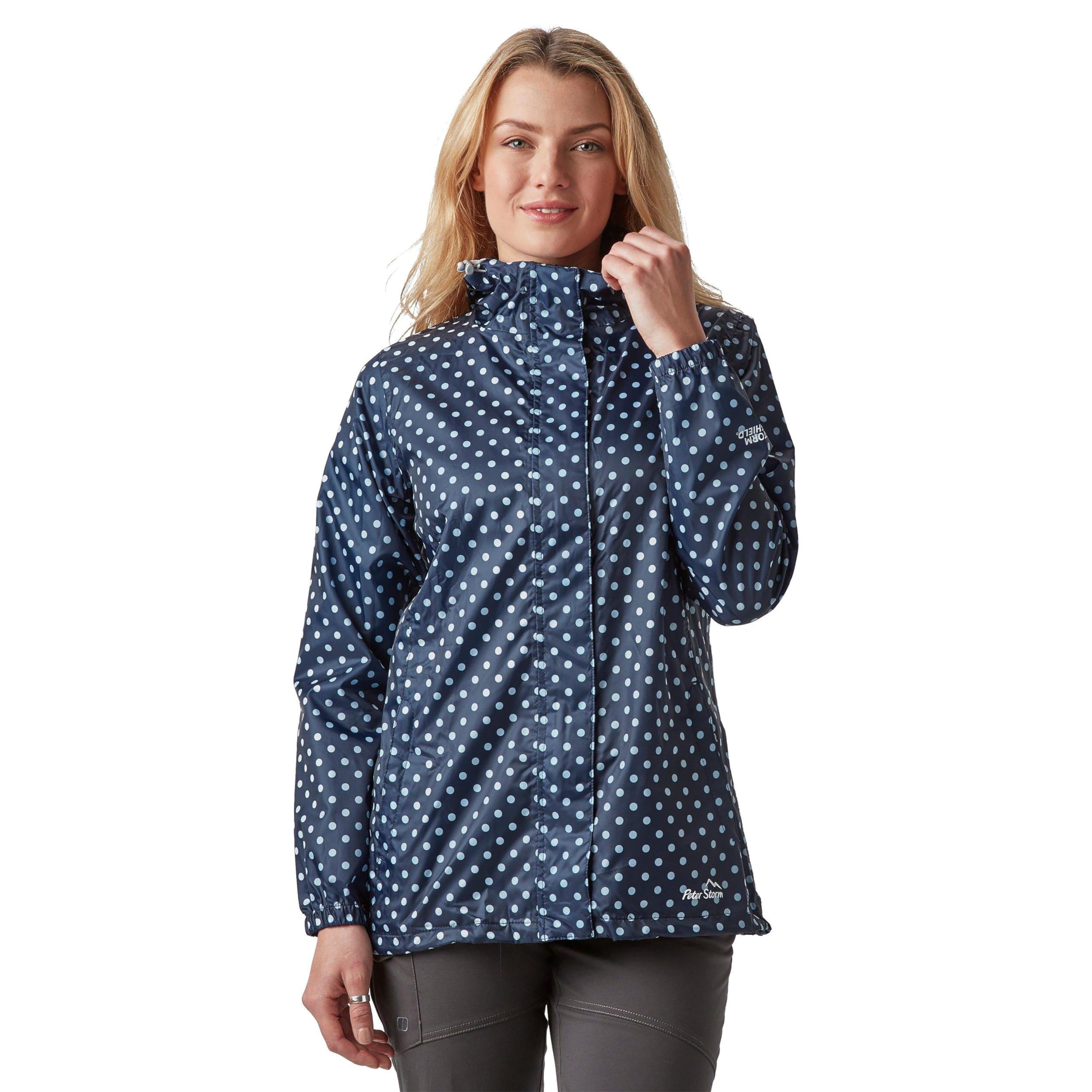 Peter Storm Women's Navy/White Patterned Packable Jacket