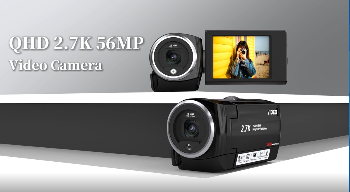 Amazon.com : Muitune Camcorder Video Camera QHD 2.7K 56MP 16X