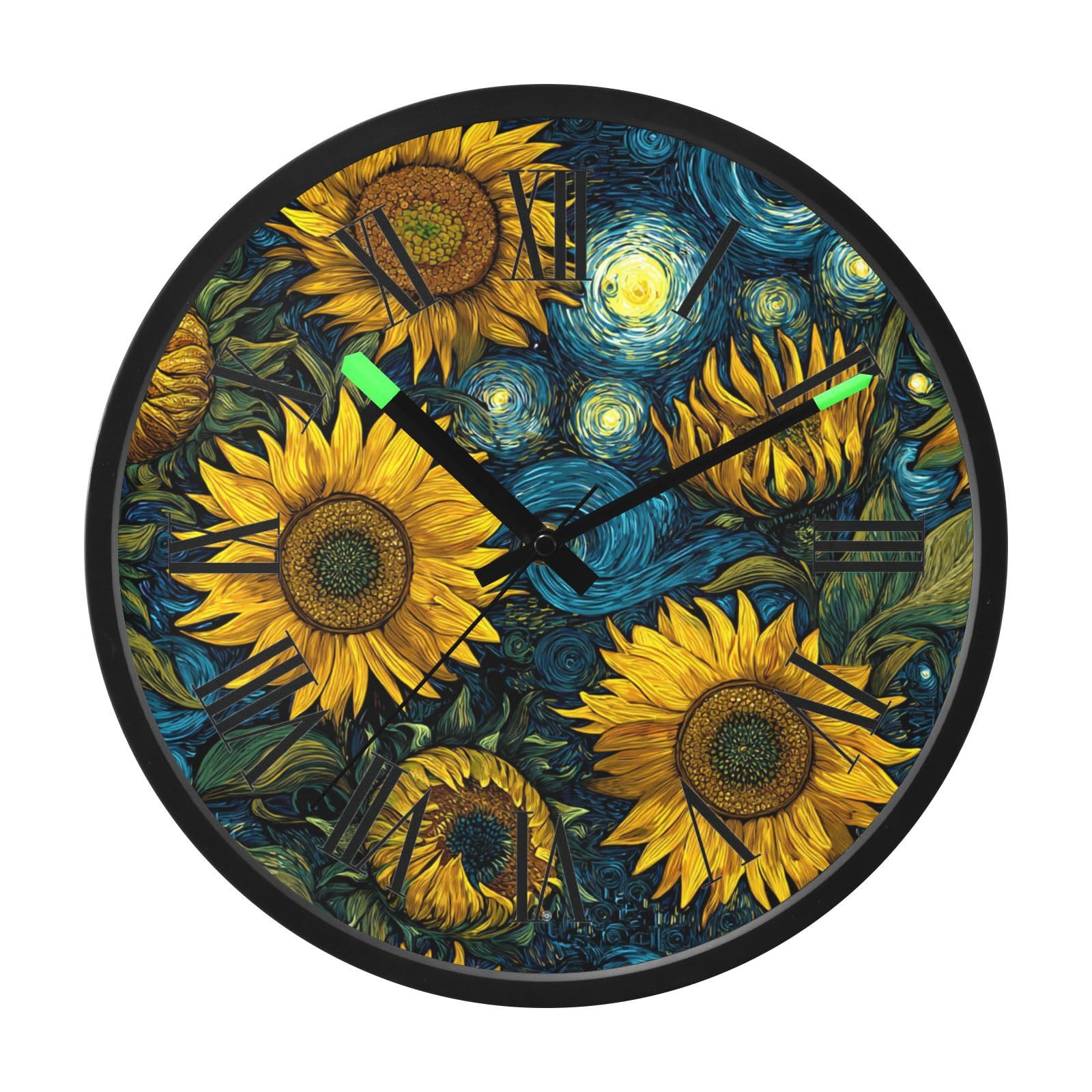 Horloge décorative Vangogh idéale pour chambre cuisine et salon