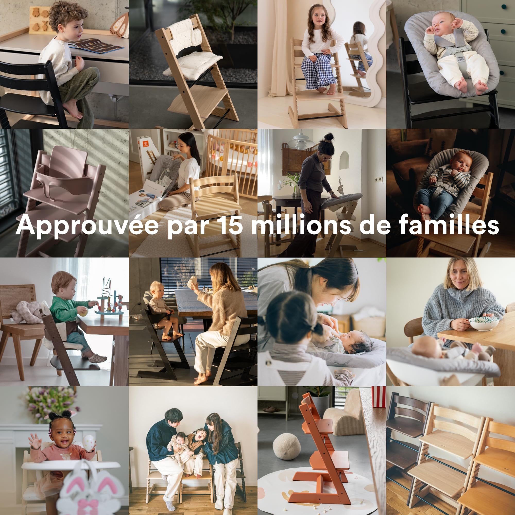 Pack Chaise haute Tripp Trapp avec son Baby Set et sa tablette Naturel - Stokke