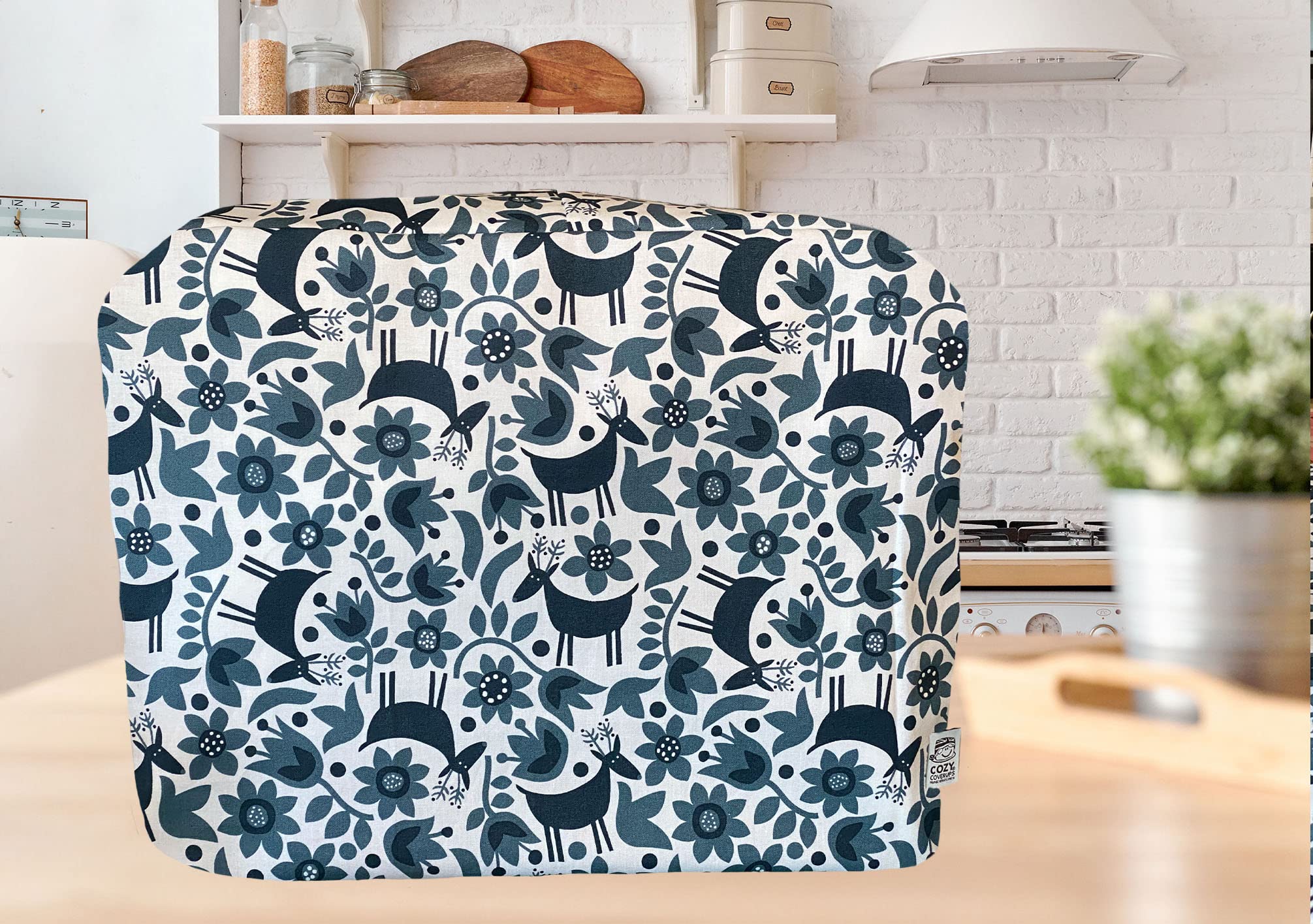 Cozycoverup Dust Cover For Food Mixer In Retro Animal Flowers