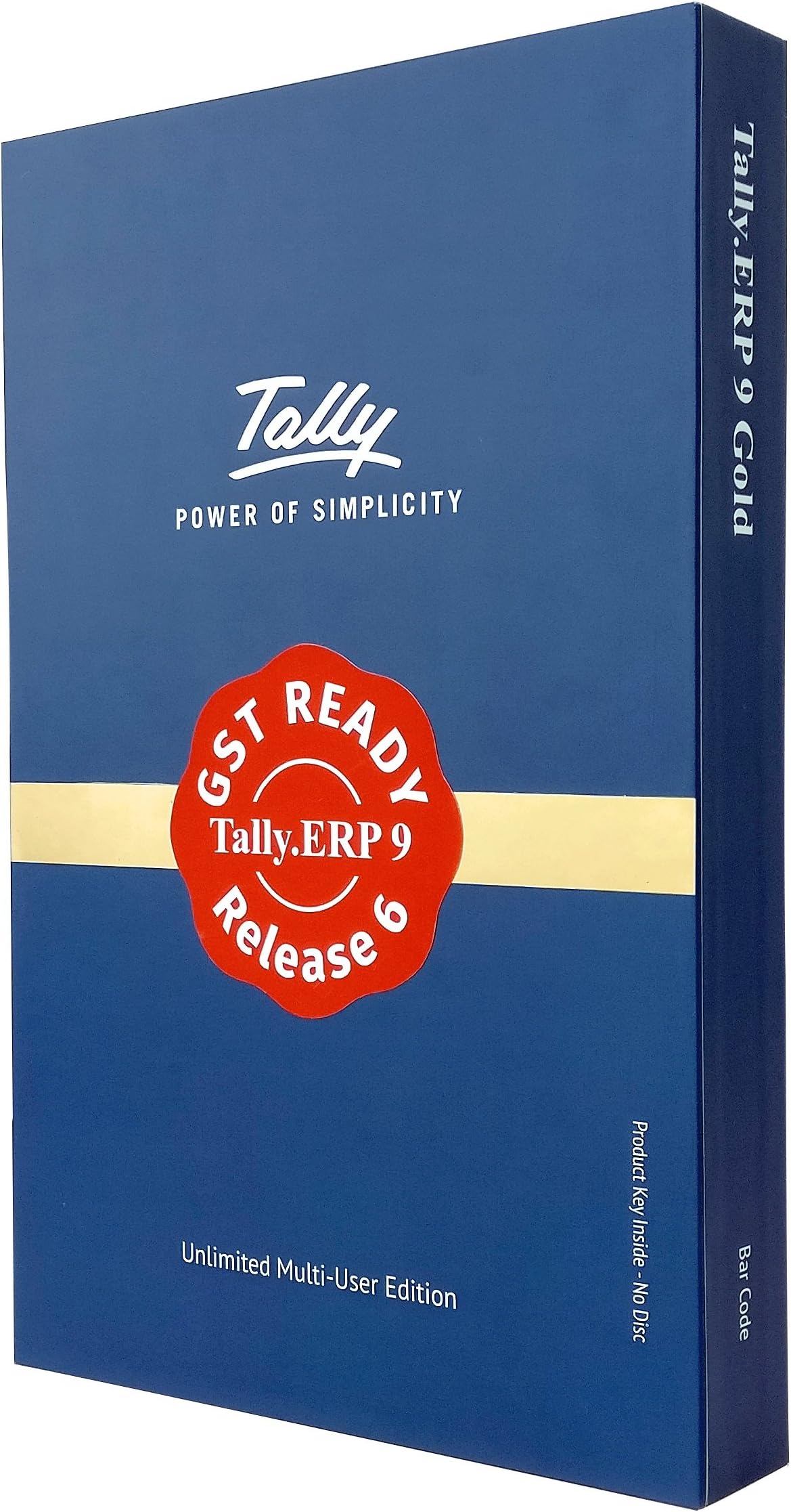Tally.ERP 9: Gold- GST Ready (Multi User- Unlimited LAN Users & 10 Remote Users)