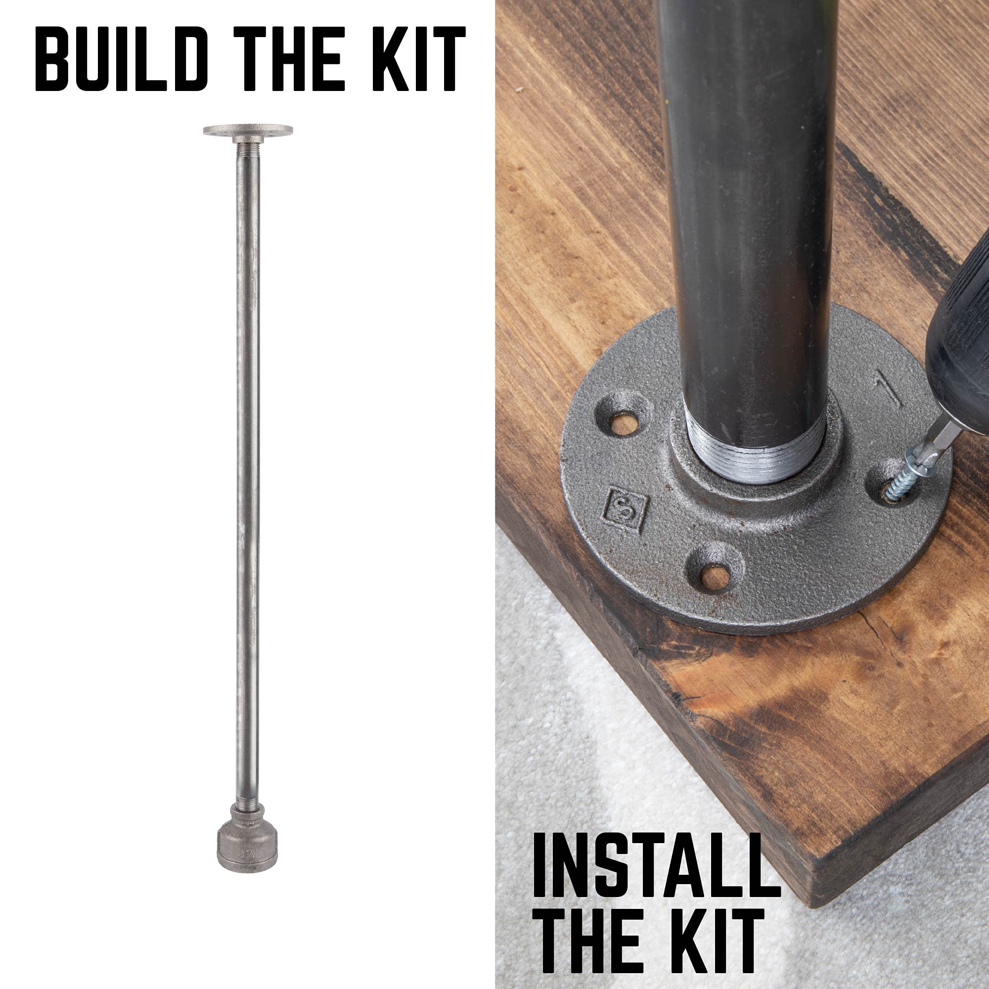 PIPE DECOR 1/2 in. x 26 in. Reduced Coupling Table Legs (4 Pack