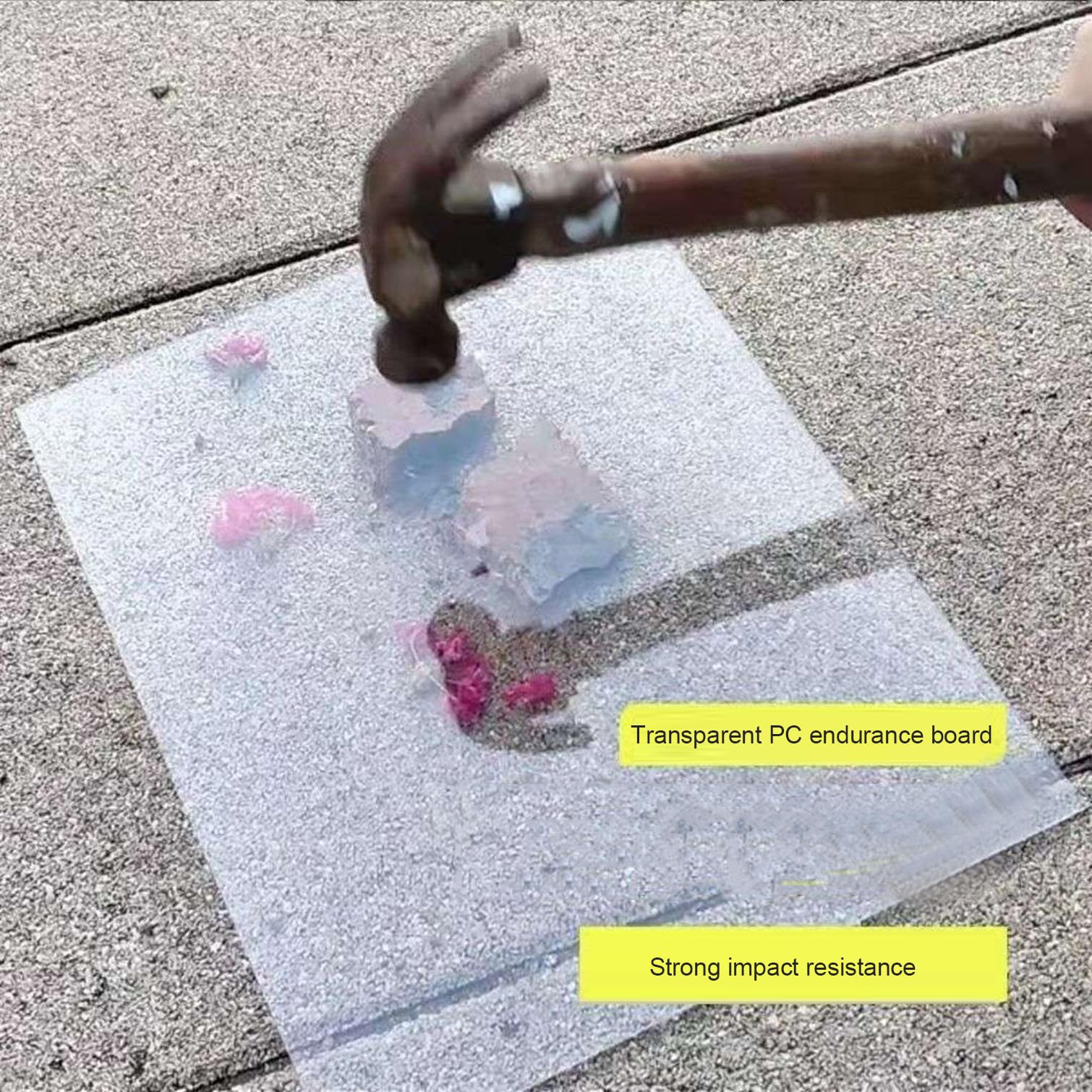 Transparente Polycarbonat-Dachplatten,Acrylglas Platten Kunststoffplatte,PC Endurance Board,Gewächshausplatten,Garten,Vordächer,Fenster,Terrasse,Balkon,UV-Schutz,Schlagfest (0.6x2m)
