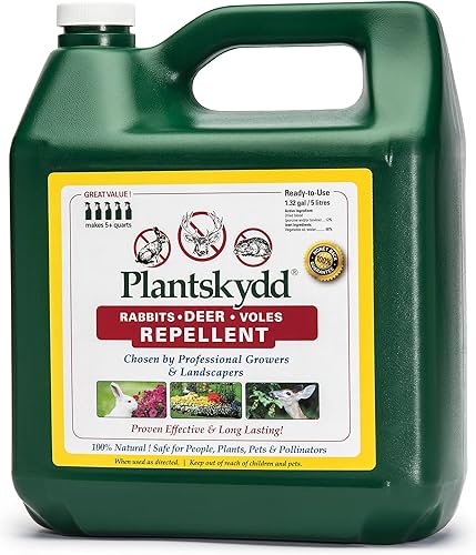 Plantskydd Repelente de animales repele ciervos, conejos, alce, liebres, ratones, ardillas, ardillas y otros herbívoros líquido listo para usar,