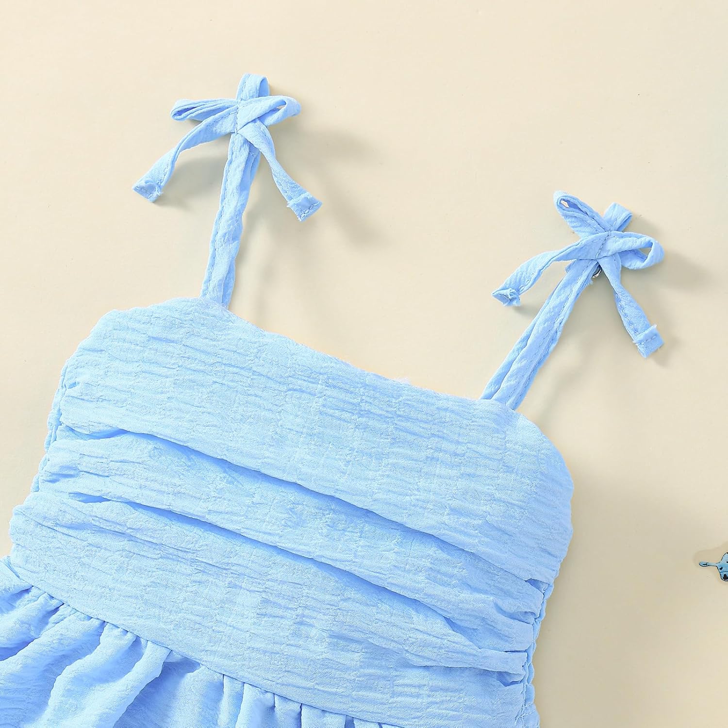 Toddler Girl Dress Kids Strap Dresses for Girls Summer Outfits Smocked Back Casual Beach Sundress - Image 2