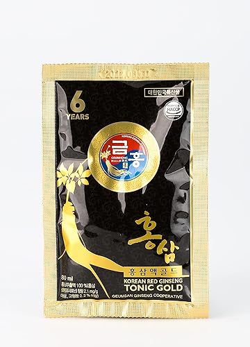 Miniatura 3 de coreano rojo Panax ginseng tónico dorado de 3.0 fl oz x 30 bolsas. Mejora el sistema inmunológico, recuperación de fatiga, cultivado en Corea
