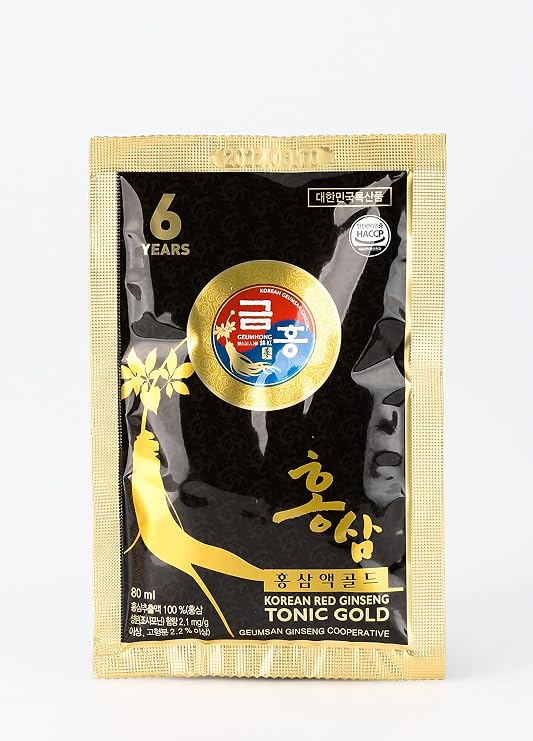 Korean Red Panax Ginseng Tonic Gold, 90ml x 30 Pouches