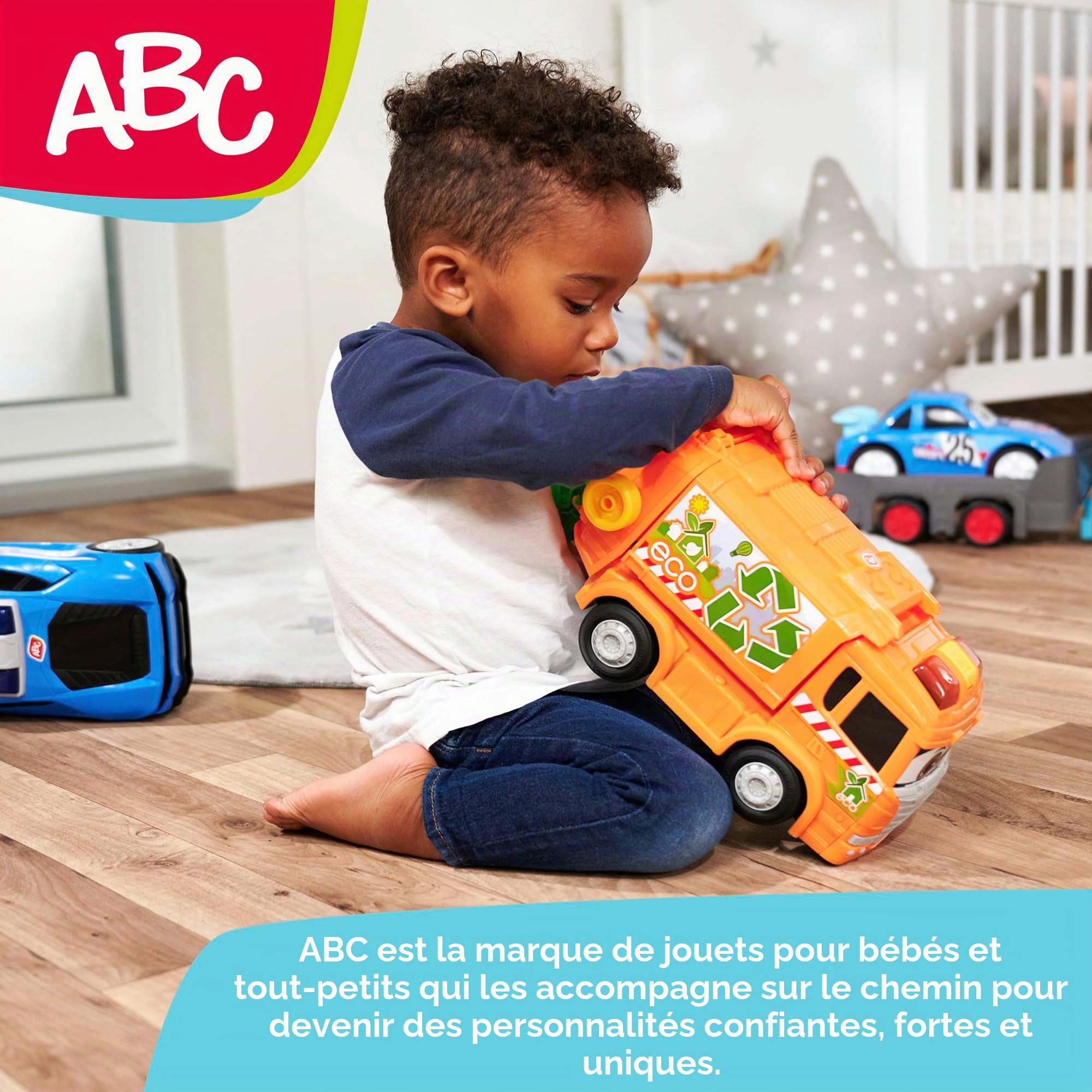 Dickie Toys ABC Jays Jump N Fun Tower (66 x 72 x 64 cm) Circuit de Course à partir de 1 an avec Boucle, charpente et 2 Voitures Jouet, autoroute Jouet pour bébés et Enfants à partir de 12 Mois