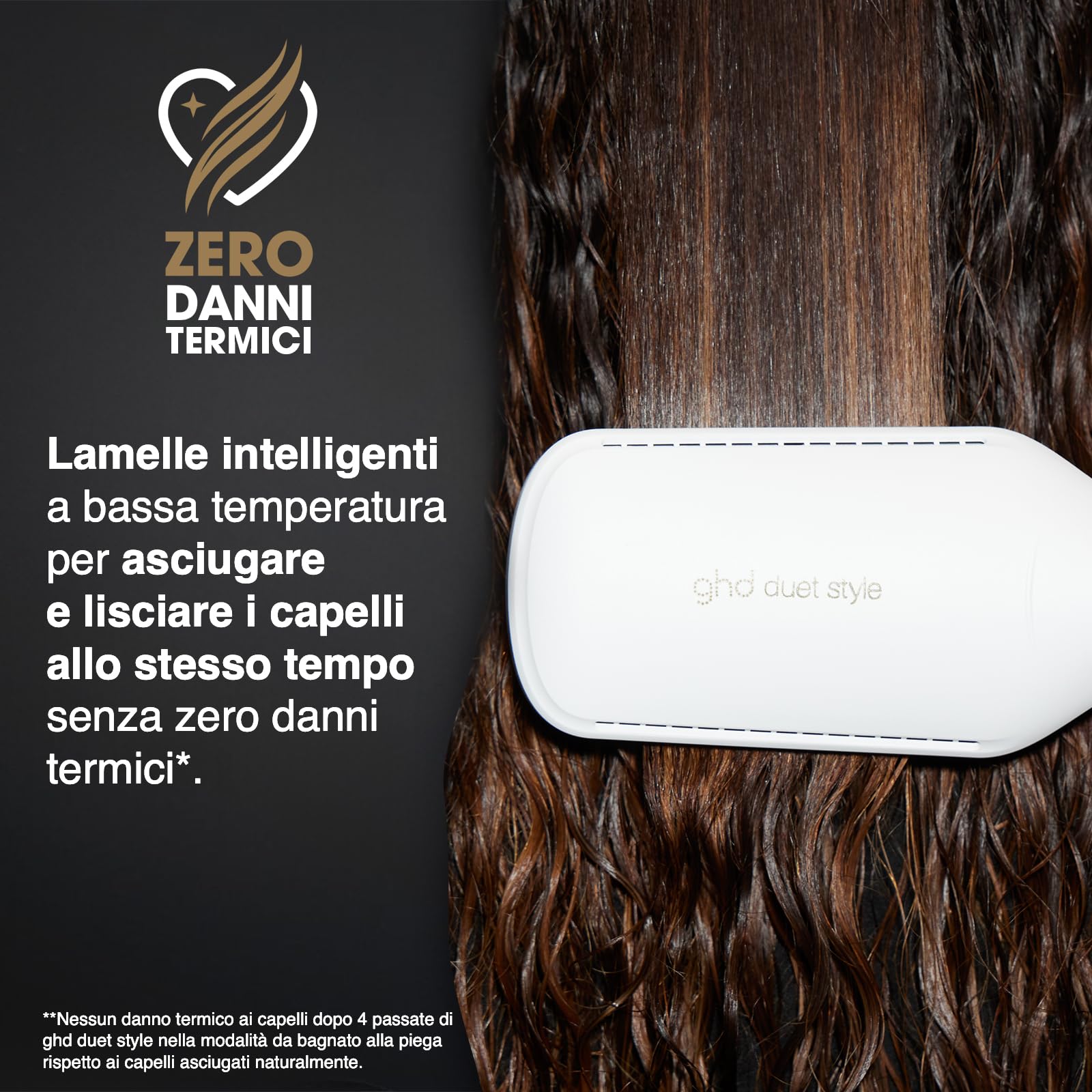 ghd Duet Style 2-in-1 Styler ad Aria Calda – Da Bagnato a Styling Senza Danni da Calore, Capelli Senza Crespo e Più Lucenti – Per Tutti i Tipi di Capelli