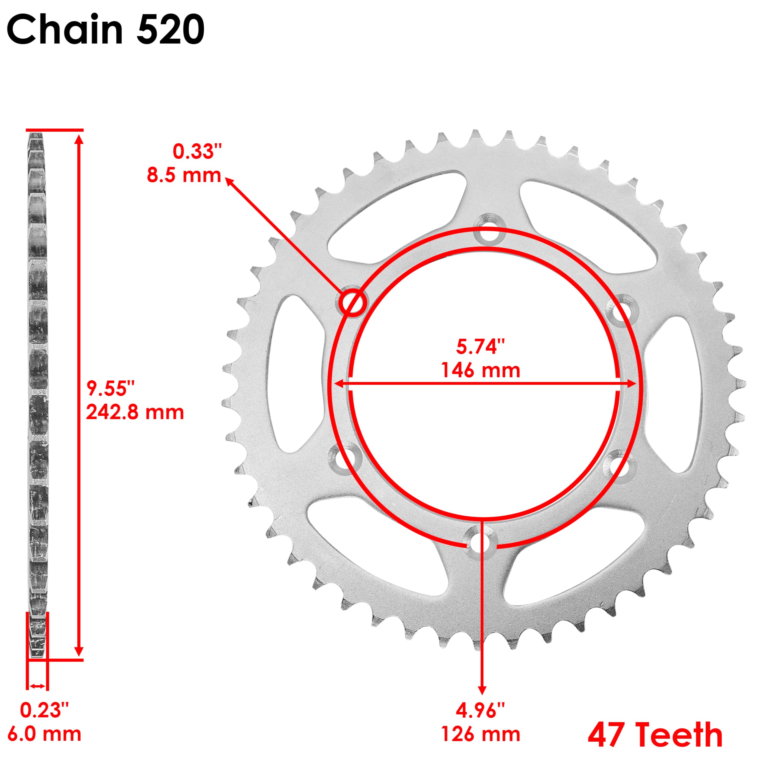 Amazon.com: Caltric Drive Chain and Sprocket Kit Compatible with