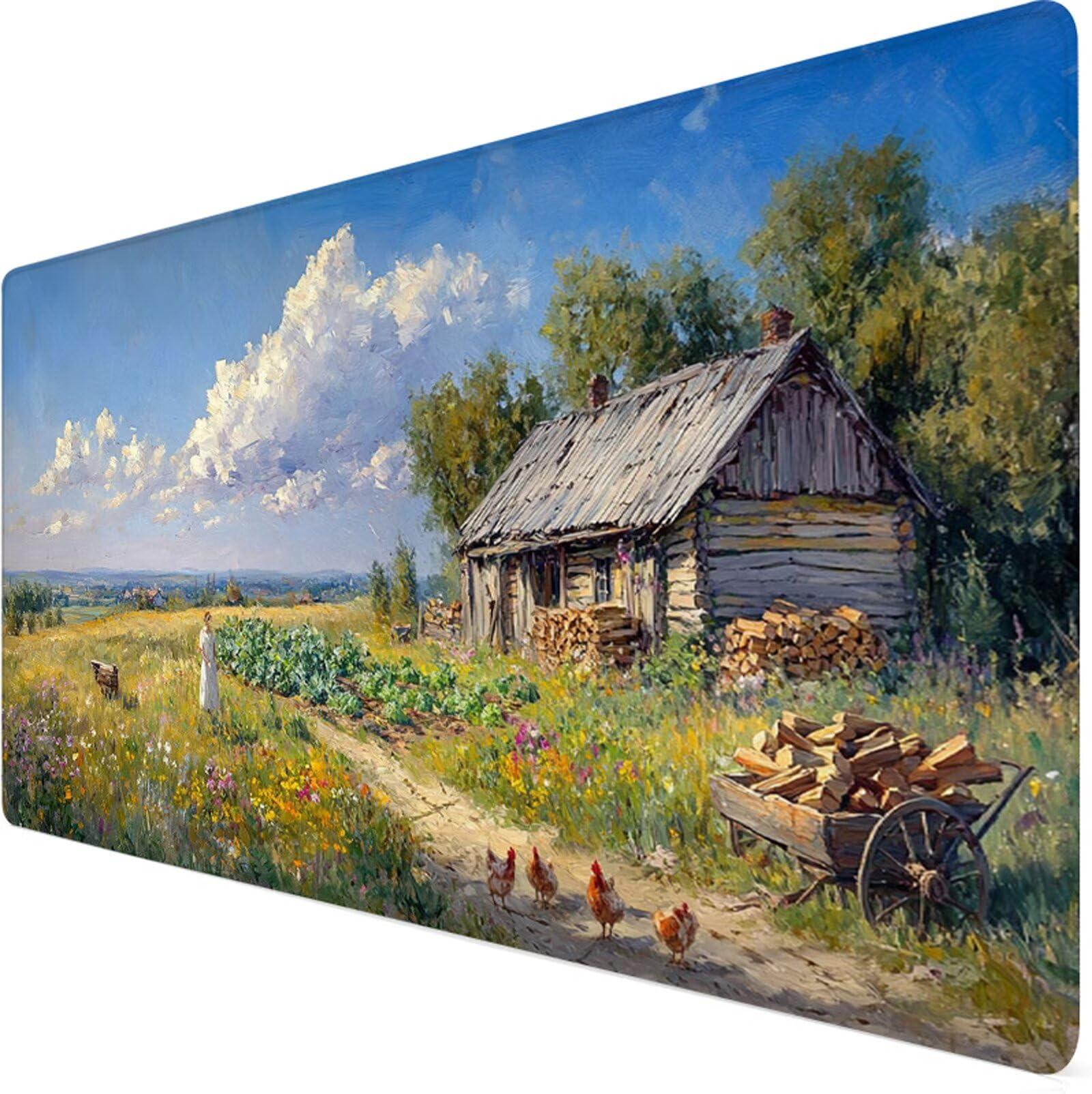 Podkładka pod mysz XXL 1200x600x3mm podkładka pod mysz rolnicza podkładka pod mysz dla zwierząt poprawia precyzję i szybkość, wodoodporne antypoślizgowe, szyte krawędzie, akcesoria do gier, komputer