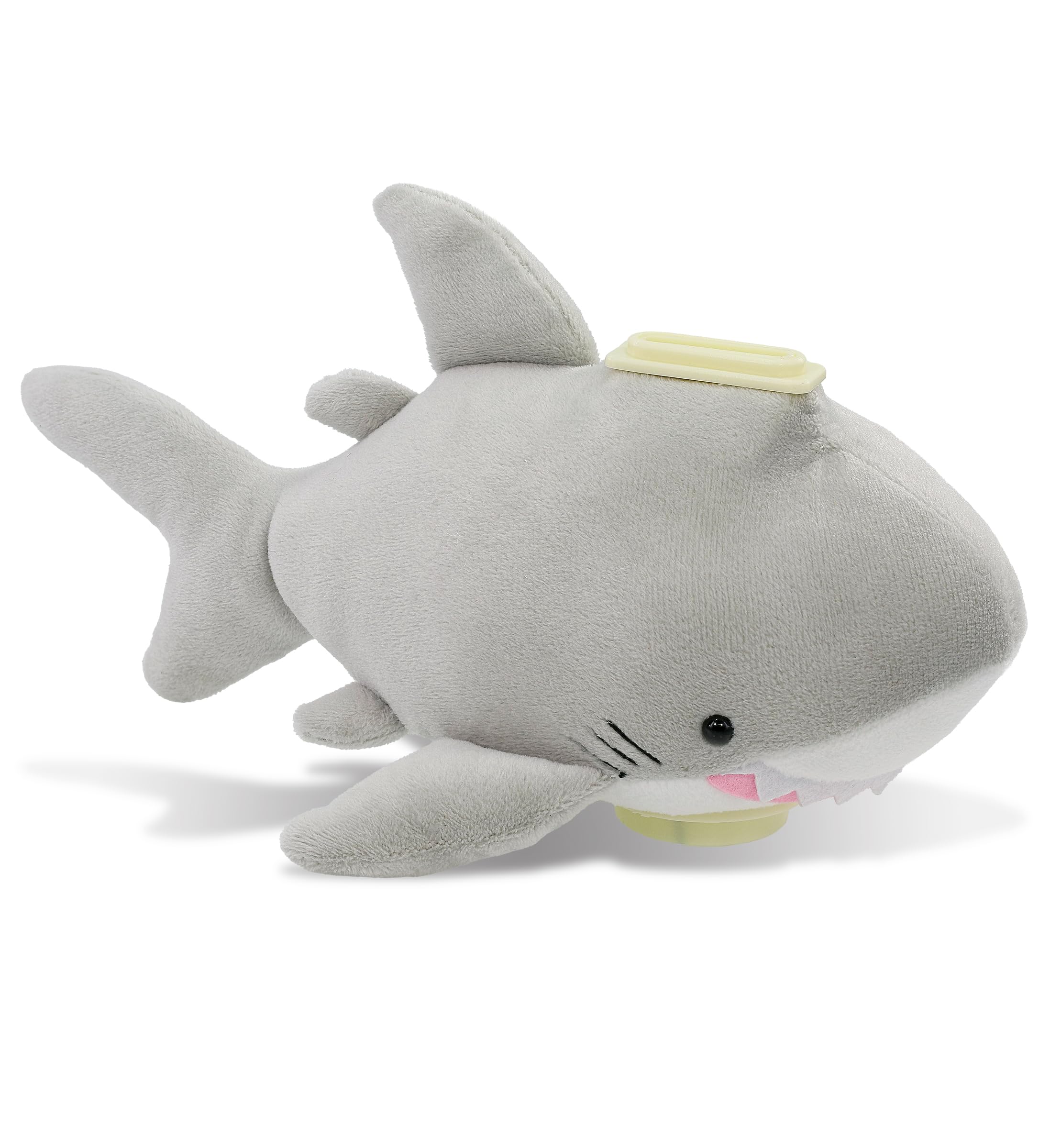 DolliBu Gray Shark Plush Coin Bank – Soft Stuffed Piggy Bank, Ocean Animal Gift for Boys & Girls, 9 Inches