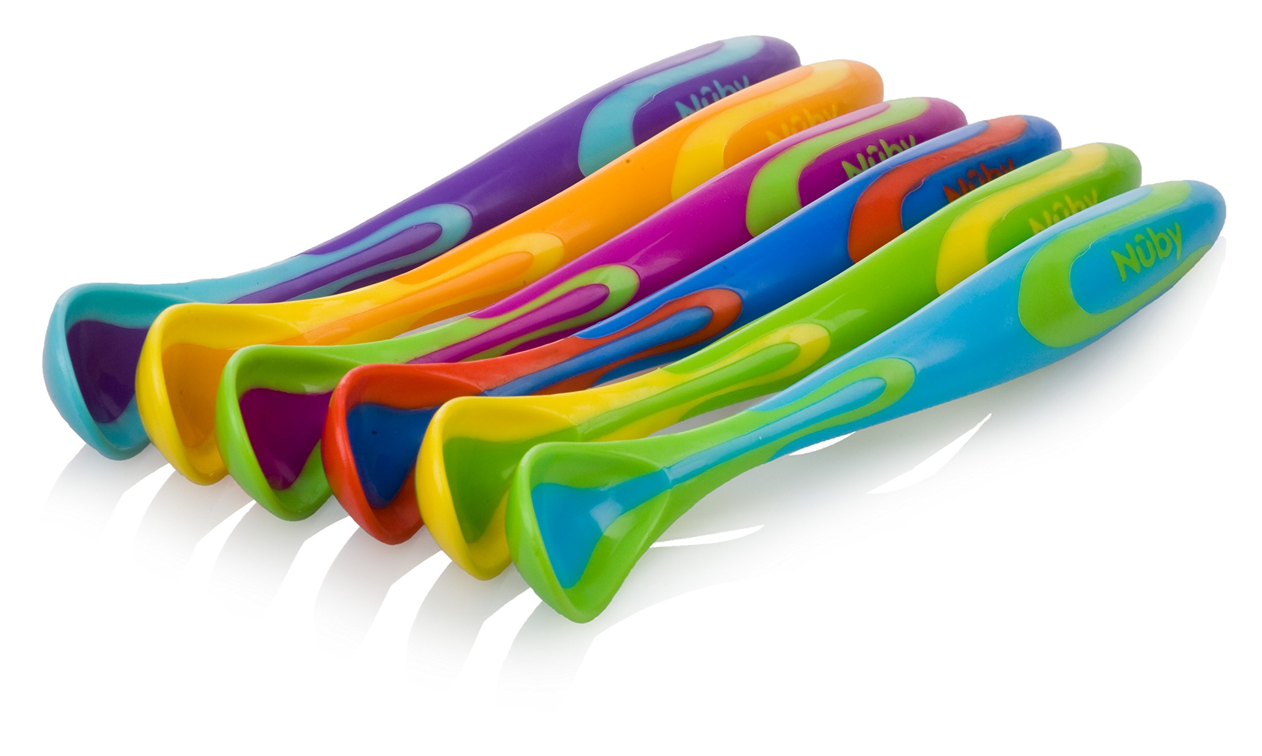 Nuby 6 Piece Fun Feeding Spoons
