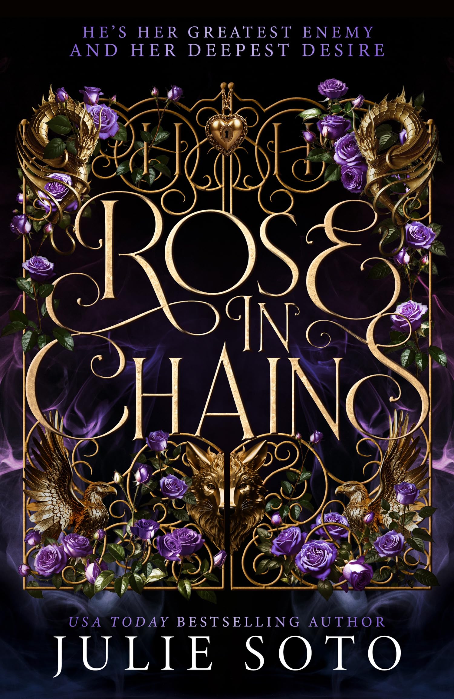 Fairyloot Rose In Chains Julie Soto Signed Romantasy Sprayed Edges Hardcover