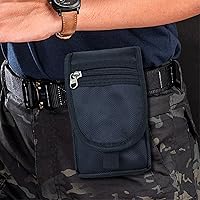 Vista 7 de Dual Phone Case for Two Phones, Maezar Belt Clip Pouch Holder for Men, Tactical Cell Phone Holster with Belt Loop, Multi Tool Phone Case, Waist