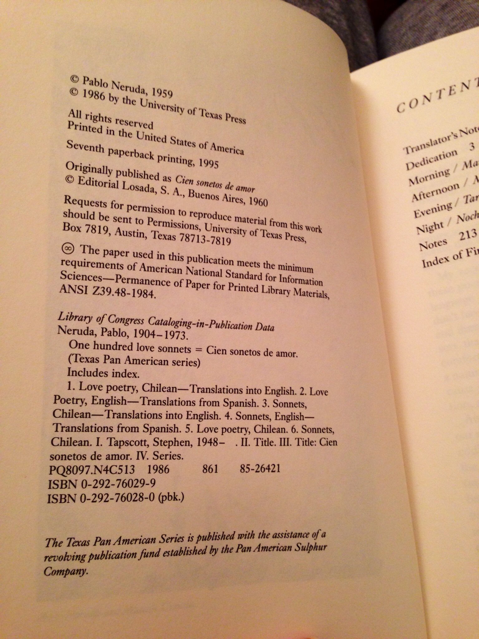 100 Love Sonnets: Cien sonetos de amor (Texas Pan American Series) (English and Spanish Edition) - Image 5